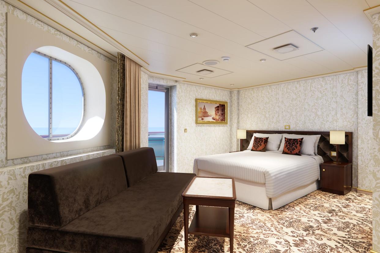 An Ocean Suite on Carnival's Venezia ship.