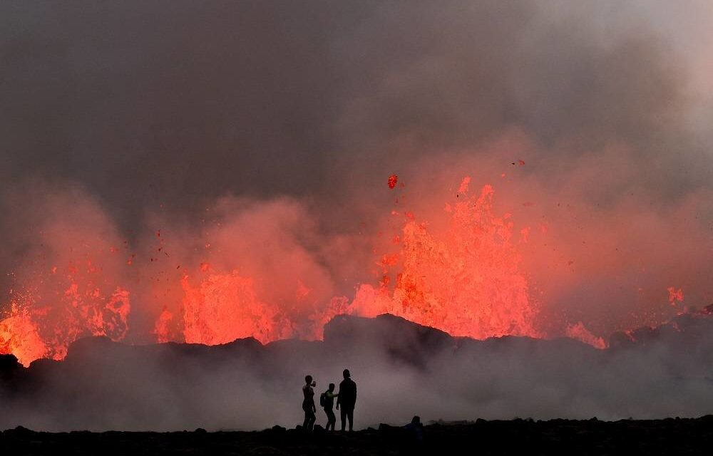 Iceland Police Restrict Access to Erupting Volcano Spewing Toxic Gas