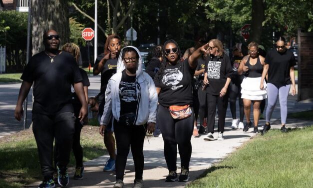 Family and friends of Keith Cooper celebrate his 76th birthday with memorial walk