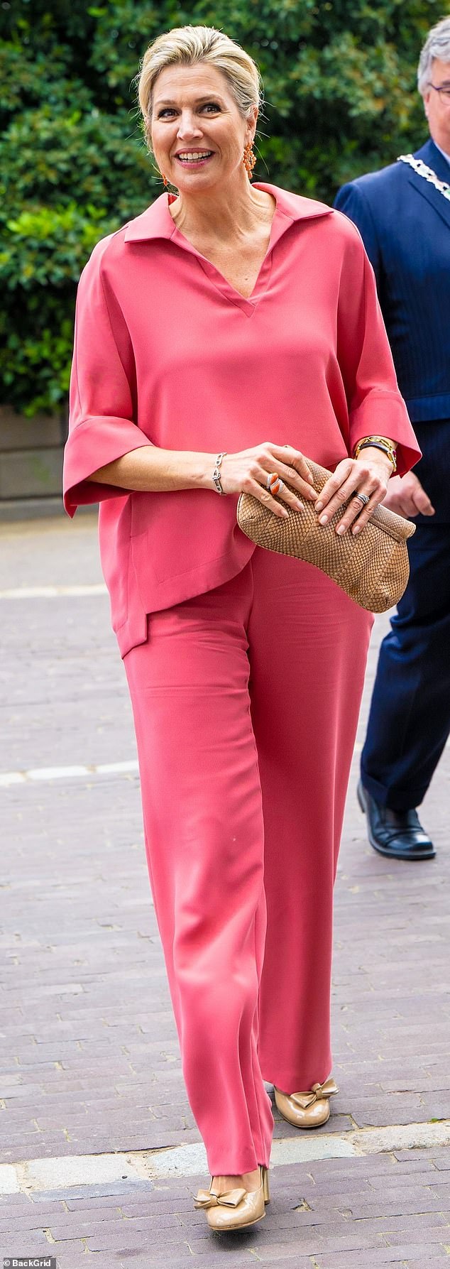 Queen Maxima of the Netherlands (pictured) is known for her coordinating outfits and accessories, but Miranda warned against being 'too matchy matchy'