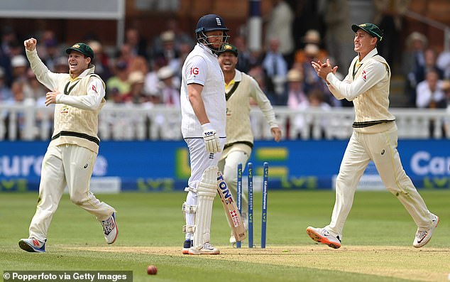 Jonny Bairstow was stumped in the fourth innings after Carey spotted him walking down the crease and rolled the ball onto the stumps in a controversial incident