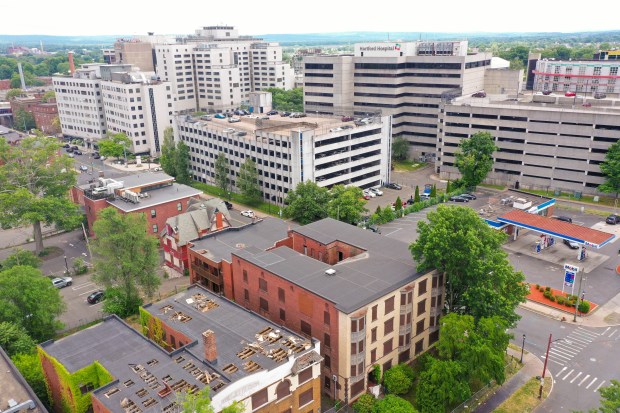 Aerial view of Hartford Hospital