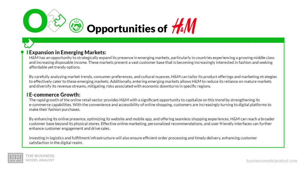 H&M Opportunities - H&M SWOT Analysis
