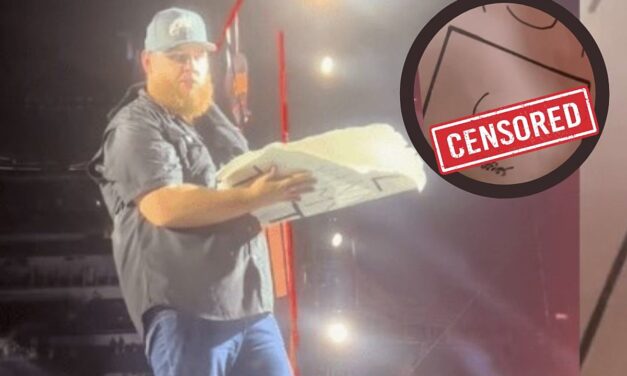 PIC: Luke Combs Designed This Tattoo for a Fan, and It’s Really Unhinged
