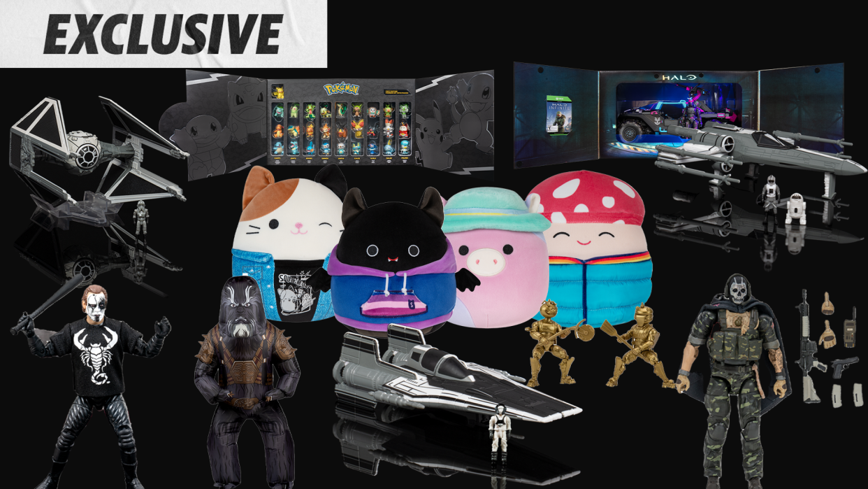 Jazwares' 2023 SDCC exclusives include Star Wars Micro Galaxy Squadron, Pokemon, Squishmallows, Call of Duty, HALO, Fortnite and AEW. (Photos: Jazwares)