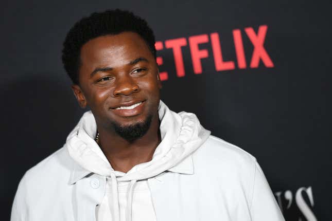  Derek Luke attends the premiere of Netflix’s “A Jazzman’s Blues” at TUDUM Theater on September 16, 2022 in Hollywood, California.