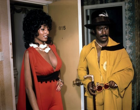 Pam Grier and Robert DoQui in Coffy.