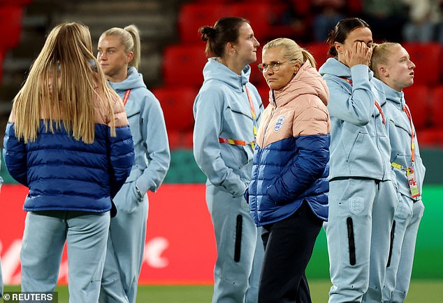 England manager Sarina Wiegman appeared cool and collected ahead of her team's final group game