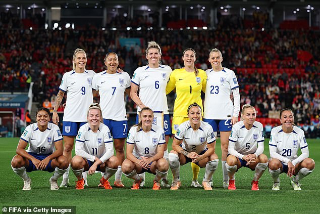 The Lionesses pictured ahead of their final group game tie versus China