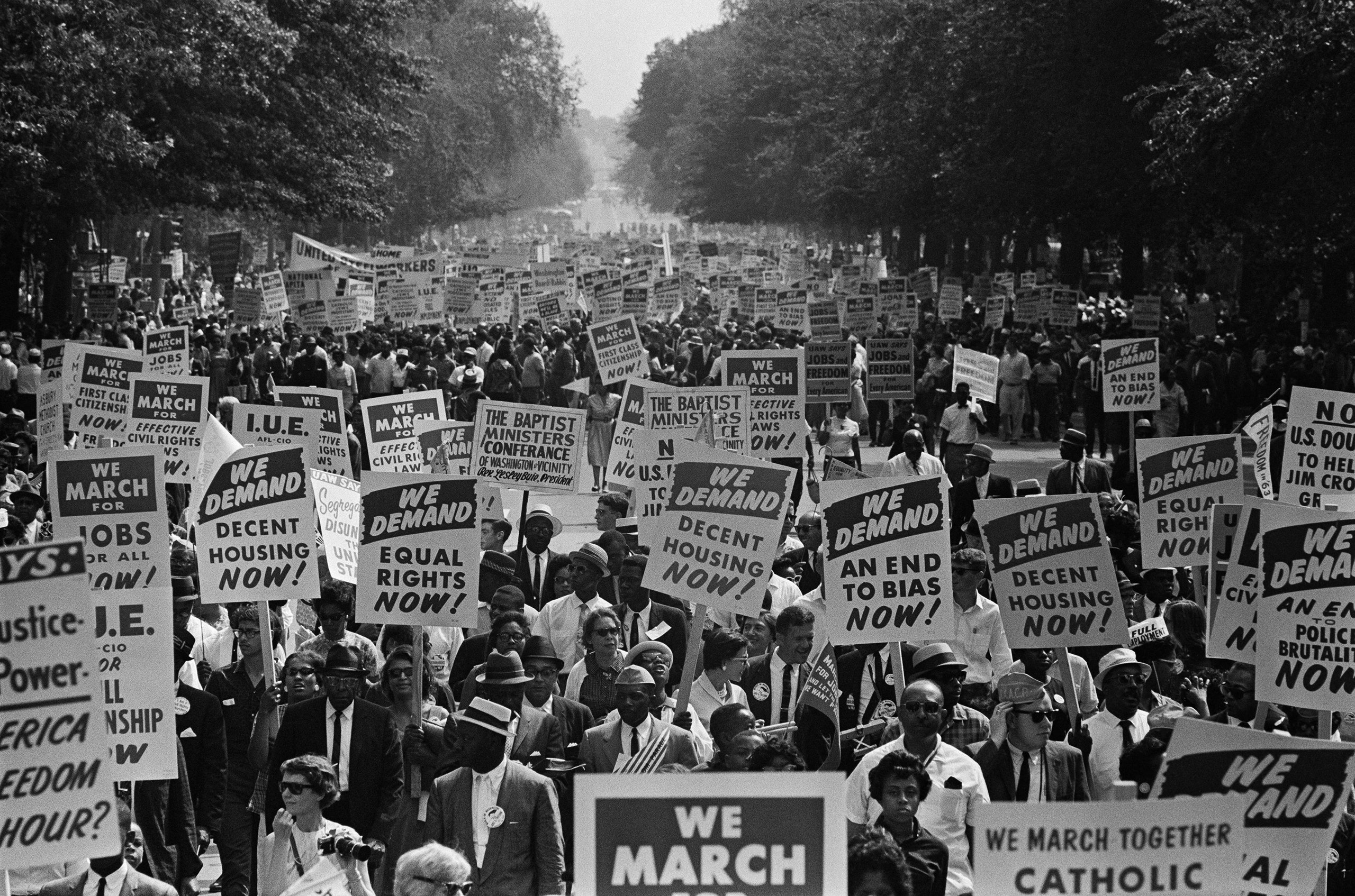 Scene from the March on Washington for Jobs and Freedom in 1963