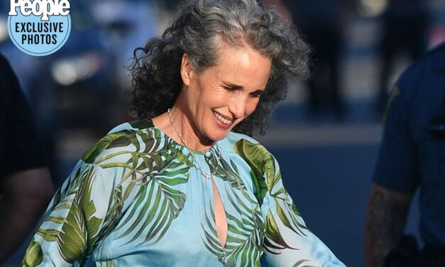 Andie MacDowell Rocks Gray Hair While Attending Daughter Margaret Qualley’s Wedding — See Her Look!