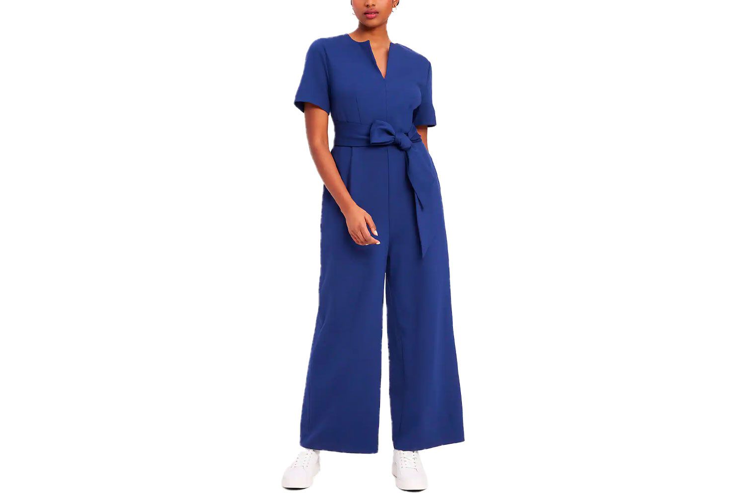 Kate Spade Ponte Split-neck Jumpsuit