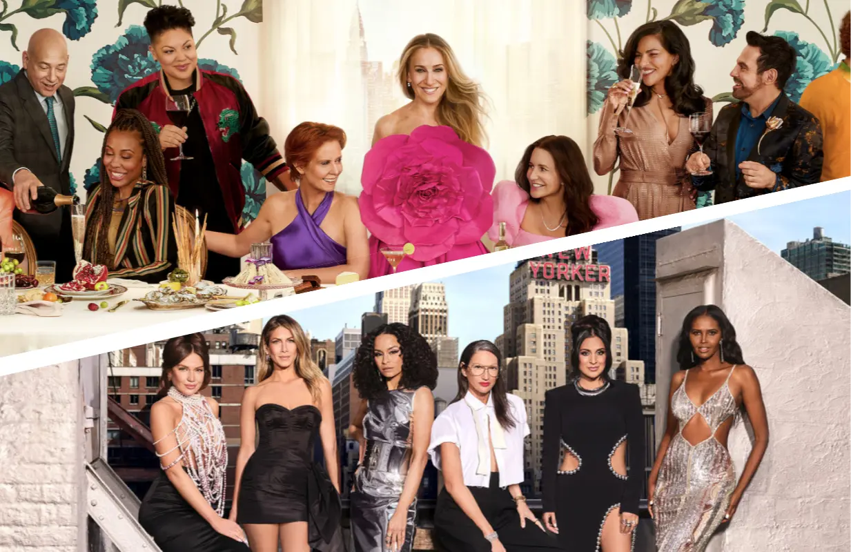And Just Like That and The Real Housewives of New York (Photos: WarnerMedia, Bravo)