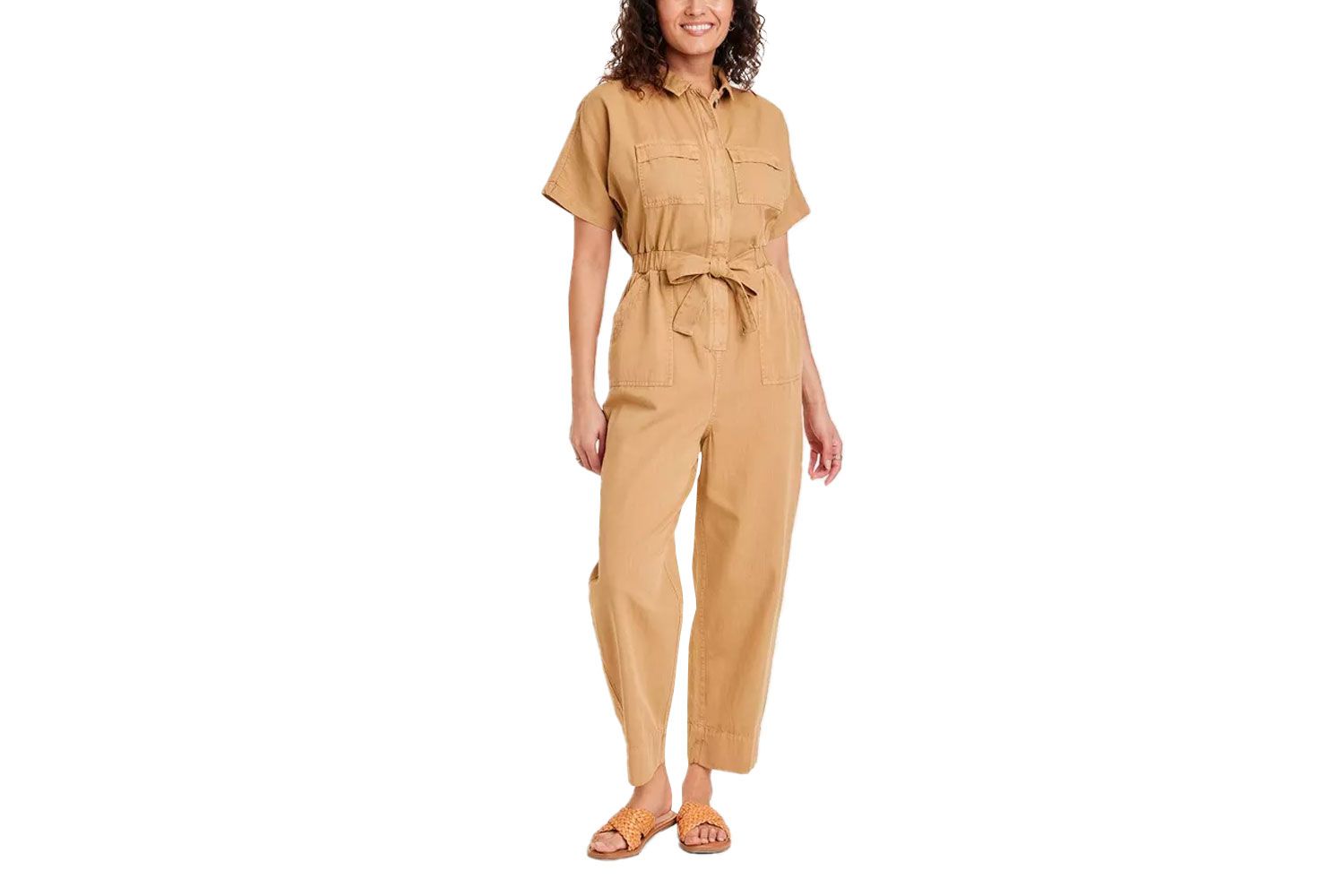 Target Universal Thread Women's Short Sleeve Button-Front Boilersuit