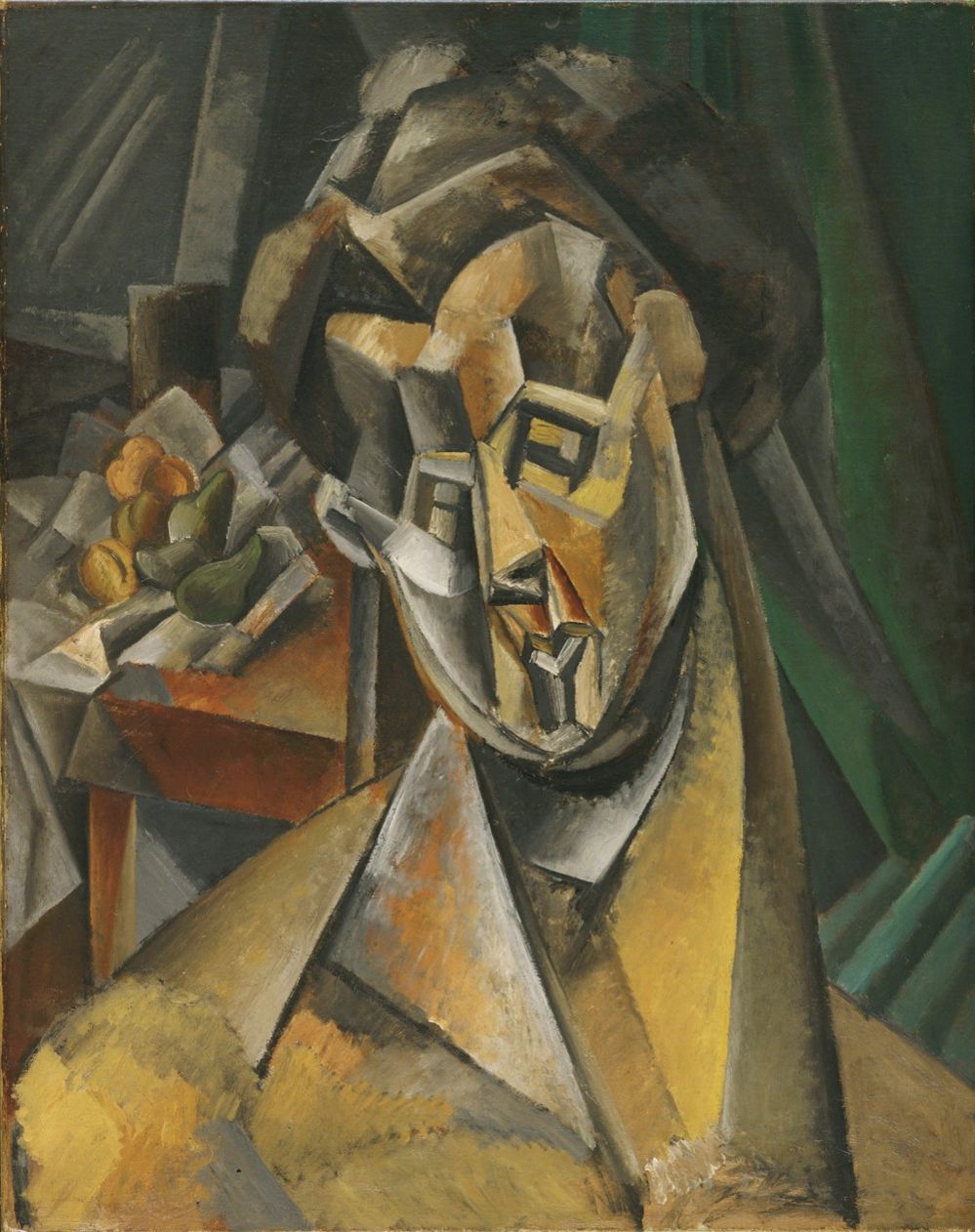 Woman with Pears, 1909, a painting by Picasso