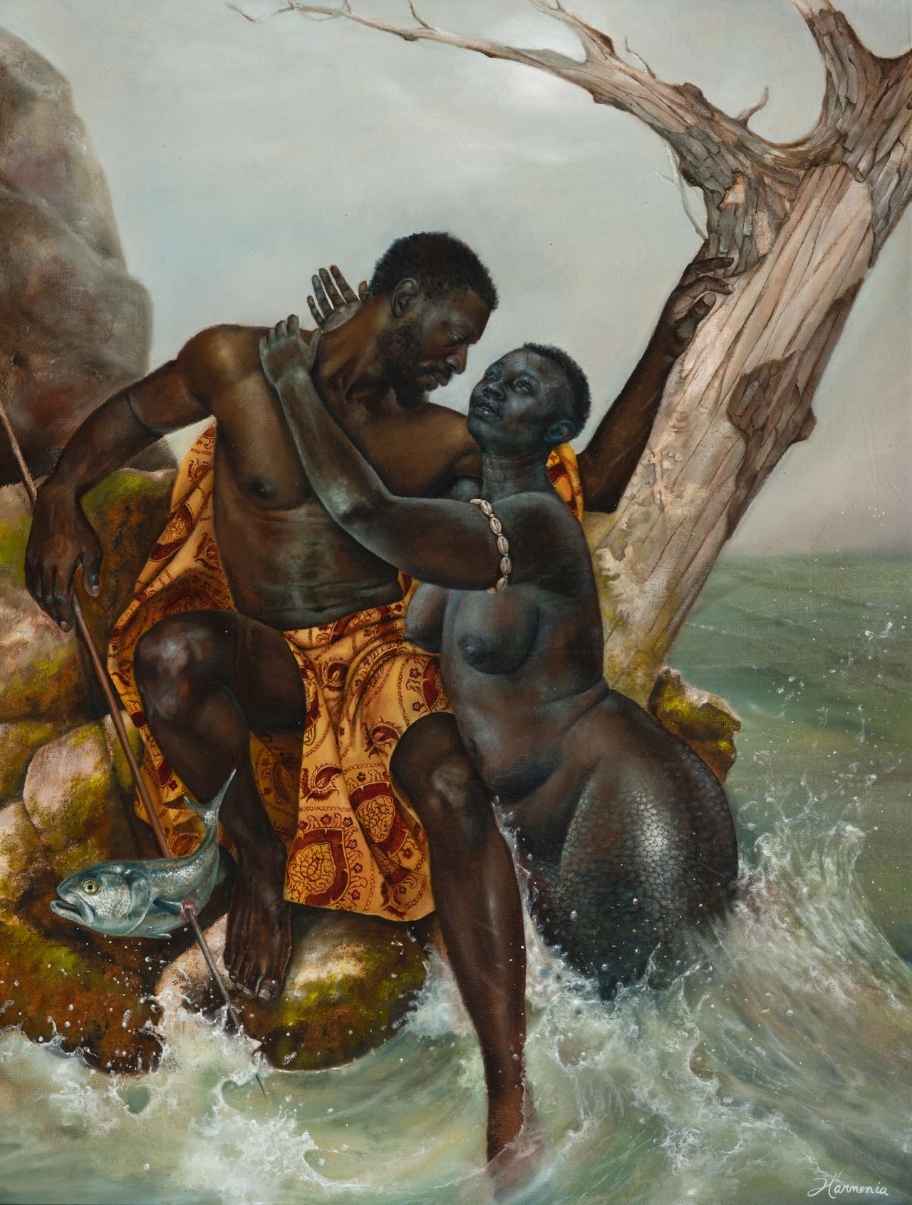 Though Rosales portrays slavery, her paintings also capture the multidimensionality that Black people possess — as in 