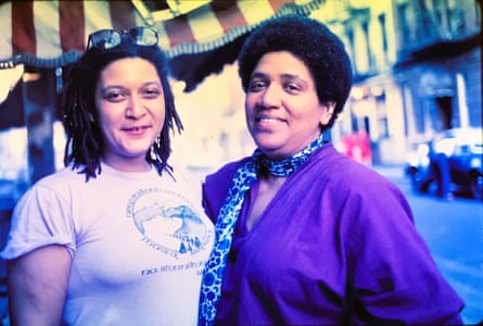 With Audre Lorde in 1983, filming Before Stonewall.