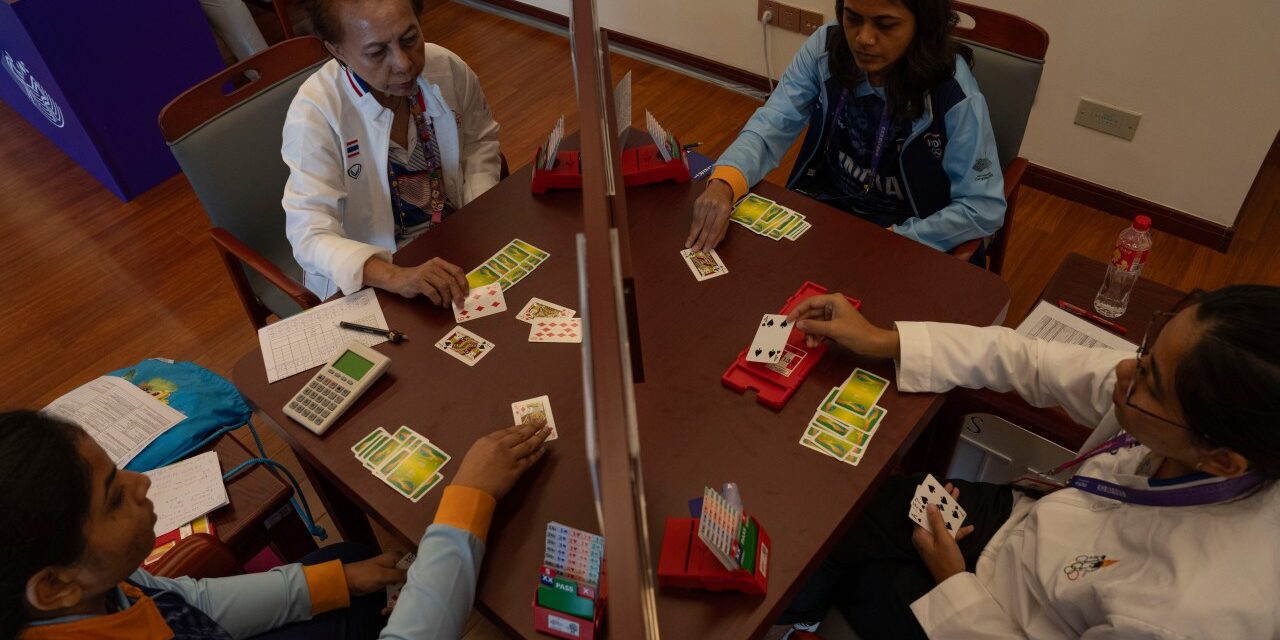 The centuries-old card game of bridge offers a sharp contrast to esports at the Asian Games