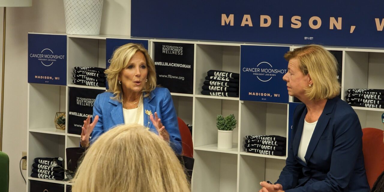 First Lady Jill Biden, Tammy Baldwin come to Madison to promote expanding cancer screening – Wisconsin Examiner
