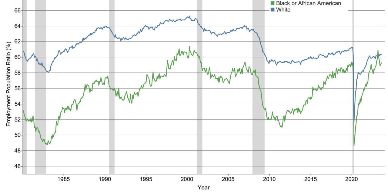 Is Black Employment Catching Up with White Employment? | Econofact