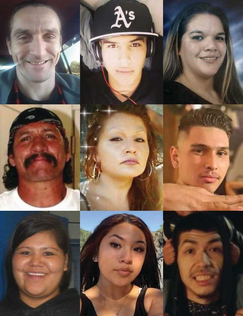 antonio jim buck tickner, kenneth whipple jr, khadijah britton, michael pina, misty hawkins, nicholas whipple, rosalena belle rodriguez, ruby sky montelongo, william bettega, round valley, covelo, mendocino county, california, round valley tribal council, murder, missing, victims