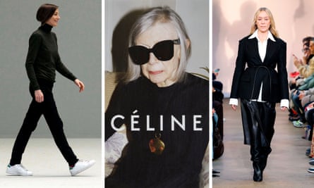 Joan Didion, centre, was use for a Céline sunglass campaign in 2015.