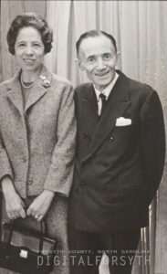 Black and white photo of Camilo and Bianca Artom