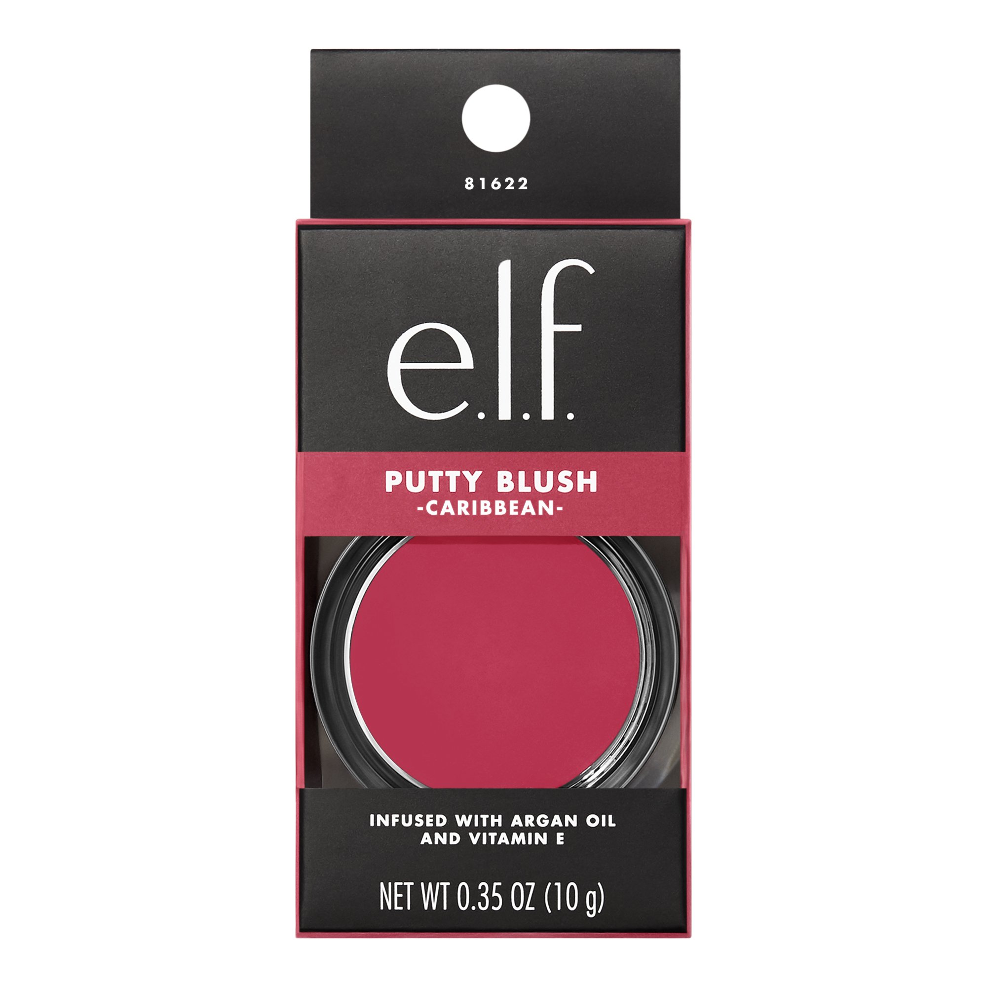 e.l.f. Putty Blush in deep pink color.