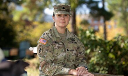 First Woman ROTC Commander Takes Reins of Cavalier Battalion