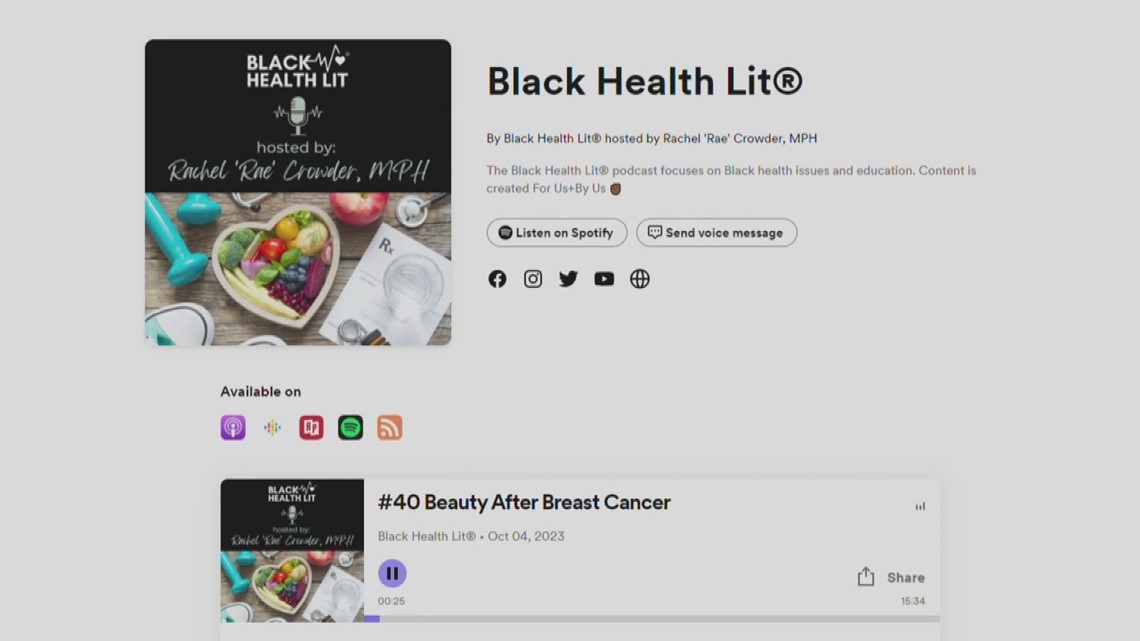 Breast cancer survivor starts podcast to promote better health for Black Americans