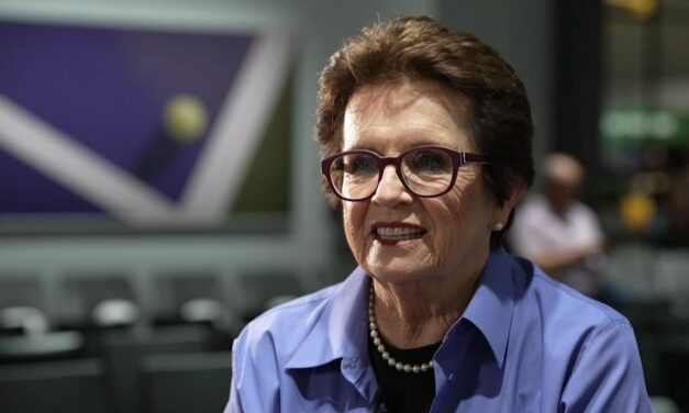 Billie Jean King is still globetrotting for women’s sports