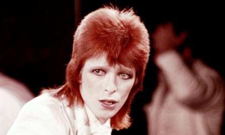 ‘Guyliner that inched well beyond the corners of his eyes’: David Bowie.