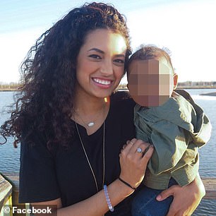 His former fiancee, Crystal Espinal (pictured with their son), broke off their engagement in 2019