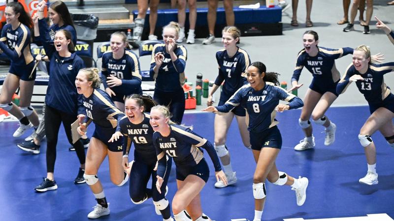 Volleyball to Play Tuesday at Bucknell in League Tournament Quarterfinals – Naval Academy Athletics