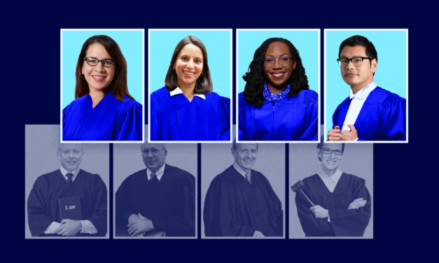 A Quarter of Federal Courts Have Only Ever Had White Judges