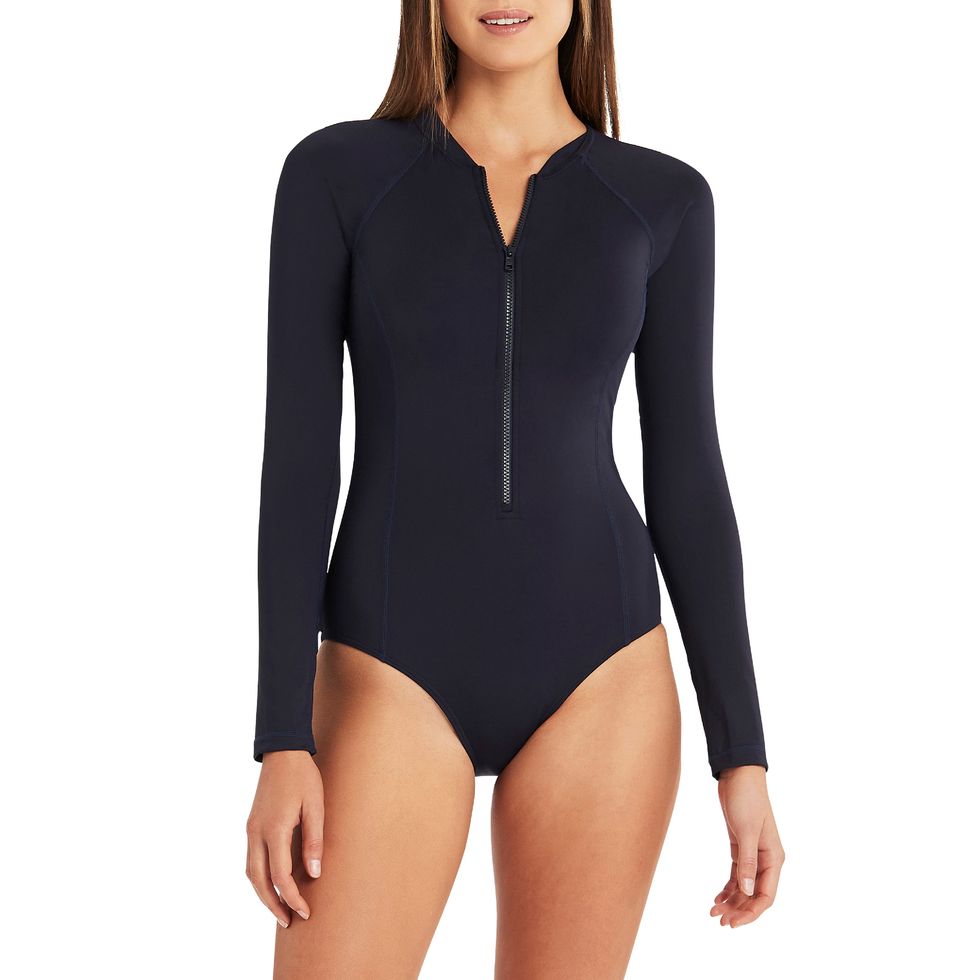 Long Sleeve One-Piece Swimsuit 