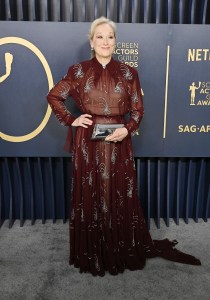 Meryl Streep at the 30th Annual Screen Actors Guild Awards held at the Shrine Auditorium and Expo Hall on February 24, 2024 in Los Angeles, California. (Photo by Gilbert Flores/Variety via Getty Images)