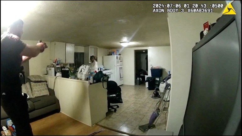 Bodycam video shows US policeman fatally shooting Black woman in her home