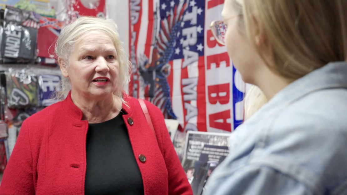 Rev. Merrie Turner told CNN’s Elle Reeve she was in favor of a female President if she was conservative.