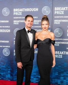 LOS ANGELES, CALIFORNIA - APRIL 15: Evan Spiegel and Miranda Kerr at the ninth Breakthrough Prize Ceremony held at the Academy Museum of Motion Pictures on April 15, 2023 in Los Angeles, California. (Photo by Vincent Collyer/Variety via Getty Images)