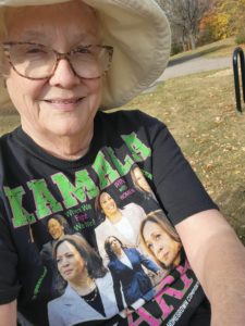 laurie willard walking for kamala